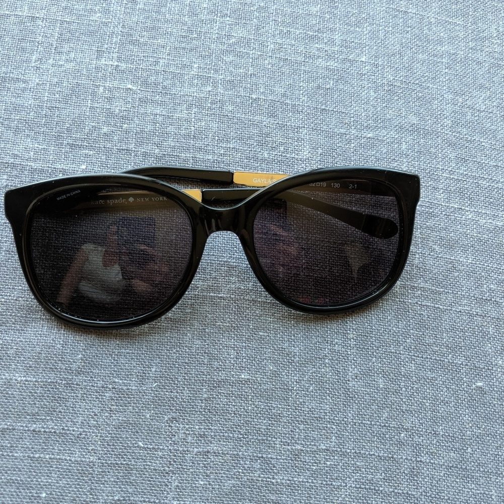 Kate Spade Black and Gold Sunglasses